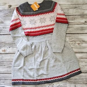 Gymboree Christmas Holiday Snowflake Sweater Dress NWT